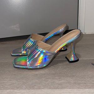 Metallic Mule Heels size 39